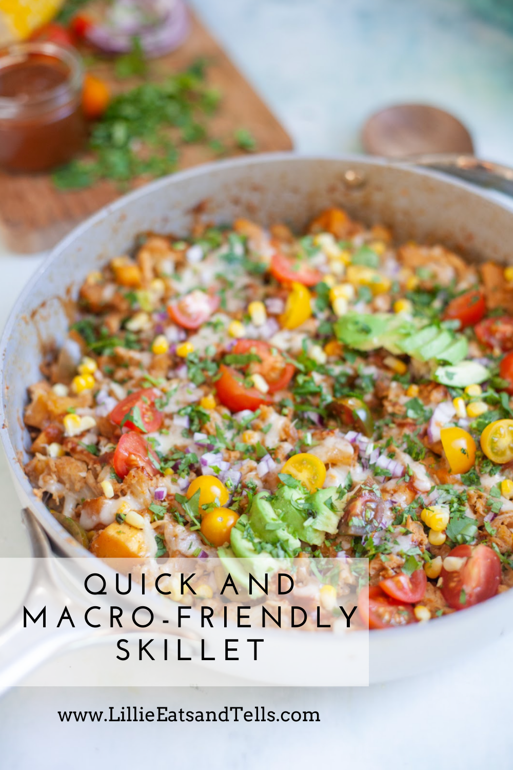 BBQ Chicken and Butternut MacroFriendly Skillet Lillie Eats and Tells
