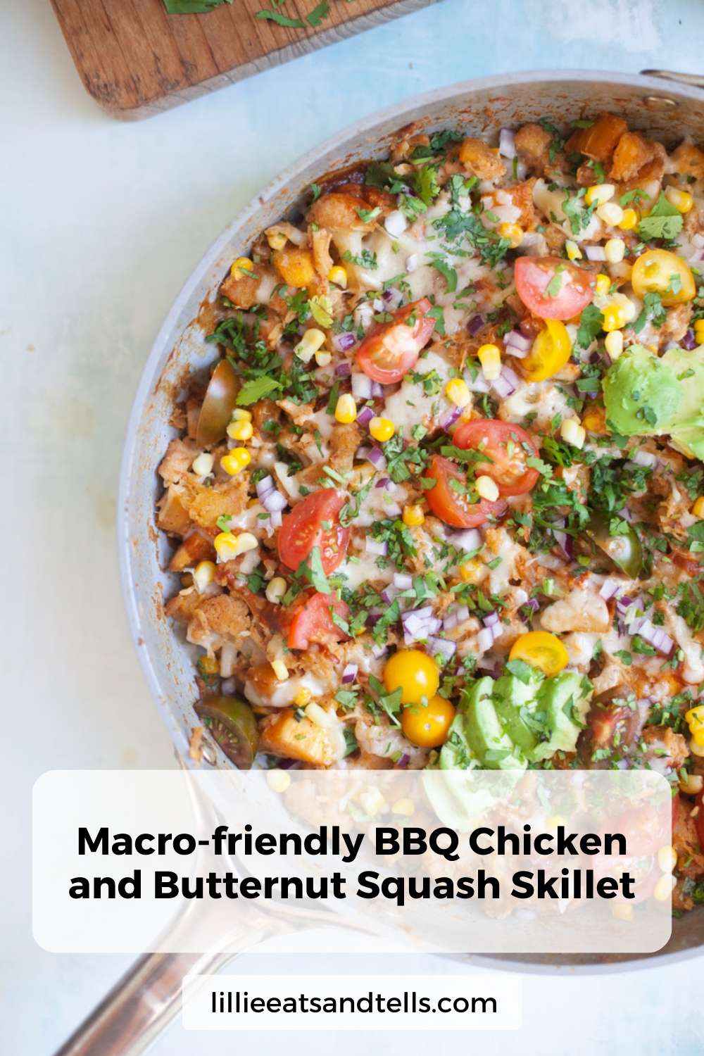 BBQ Chicken and Butternut MacroFriendly Skillet Lillie Eats and Tells