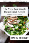 Pinterest pin for house salad.