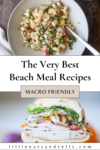 Pinterest pin for beach eats recipes.